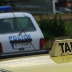 Police and taxy